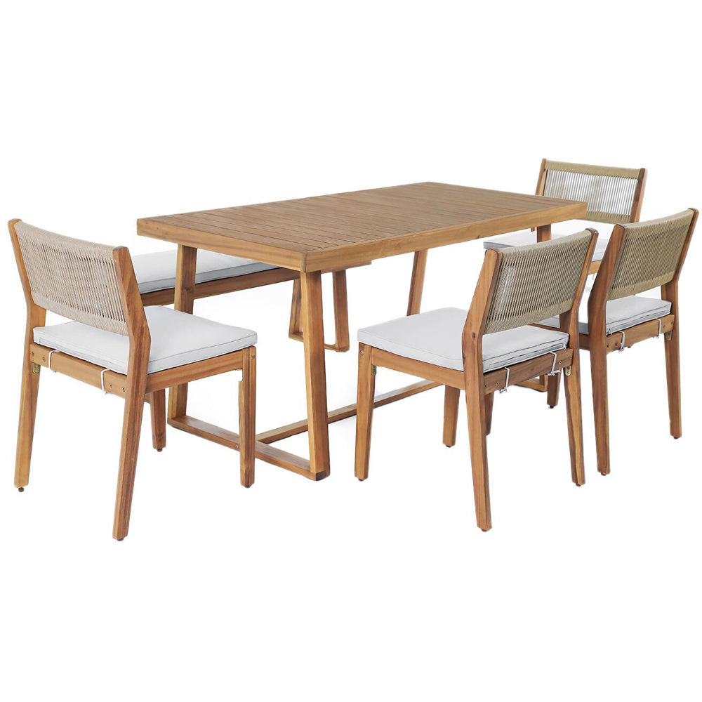 Brooke 6 Piece Dining Set - Wood Image 6