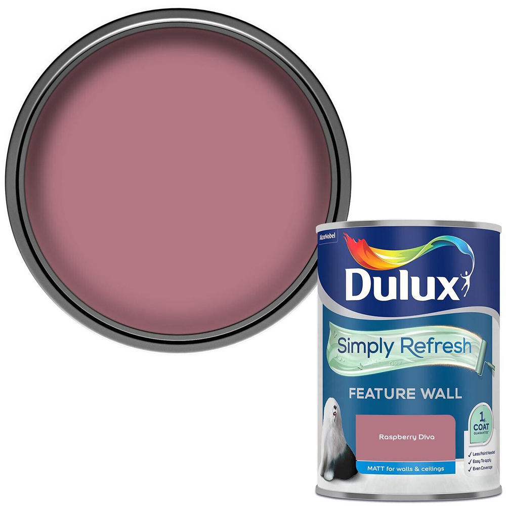 Dulux Simply Refresh One Coat Paint - Raspberry Diva Image 1
