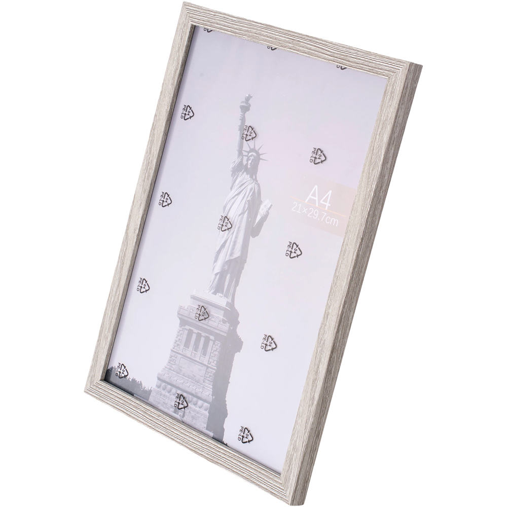 Living and Home Grey Wood Photo Frame 8.3 x 11.7 inch 5 Pack Image 3