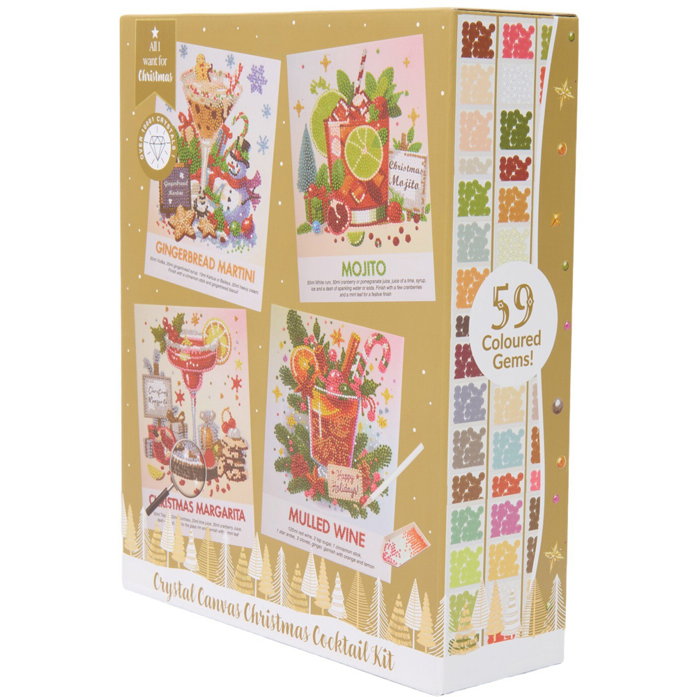 Christmas Cocktail Crystal Canvas Kit Image 5