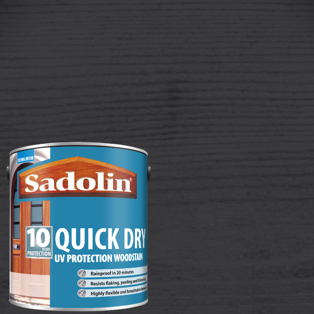 Sadolin Quick Dry 10 Year Ebony Woodstain 2.5L Image 4