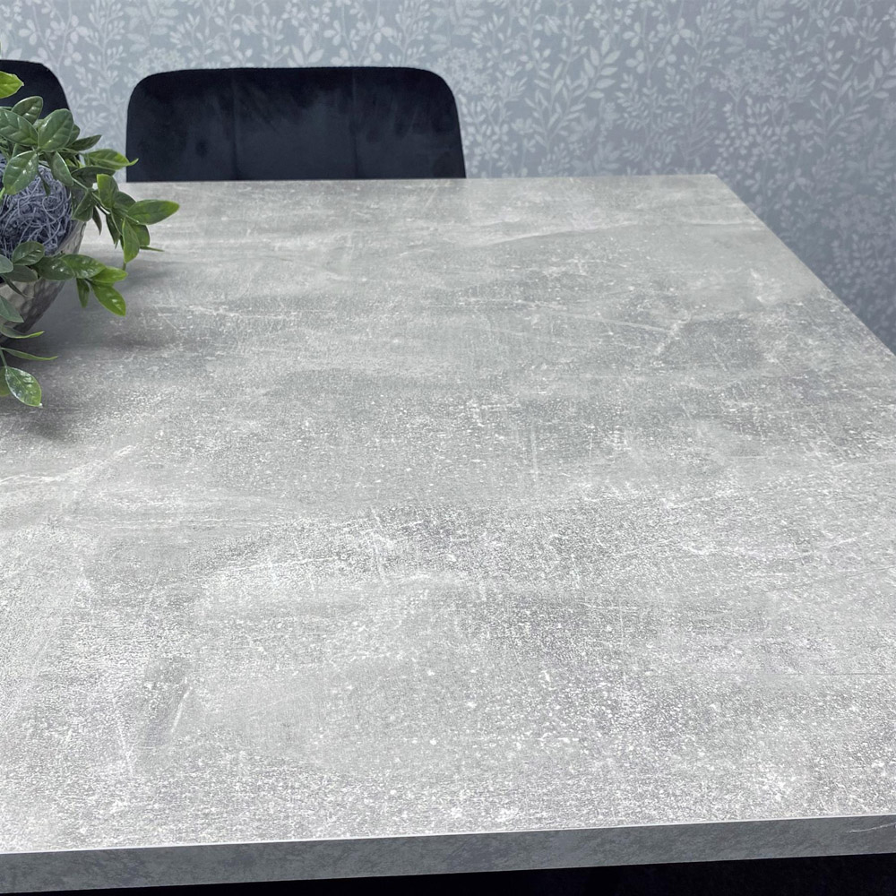 Kosy Koala 6 Seater Grey and Black Dining Table set Image 5