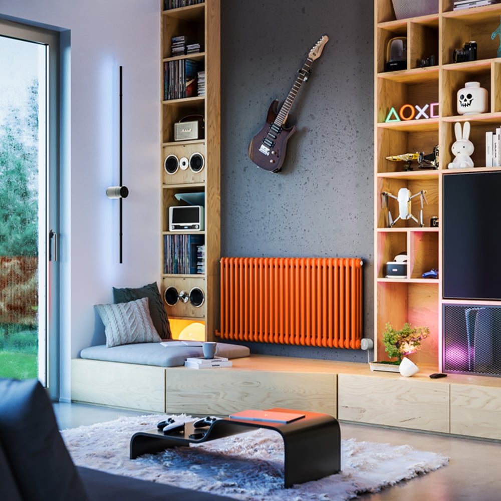 Terma Colorado Wi-Fi Orange 3 Column Deep Electric Radiator 1500W 600 x 1194mm Image 7