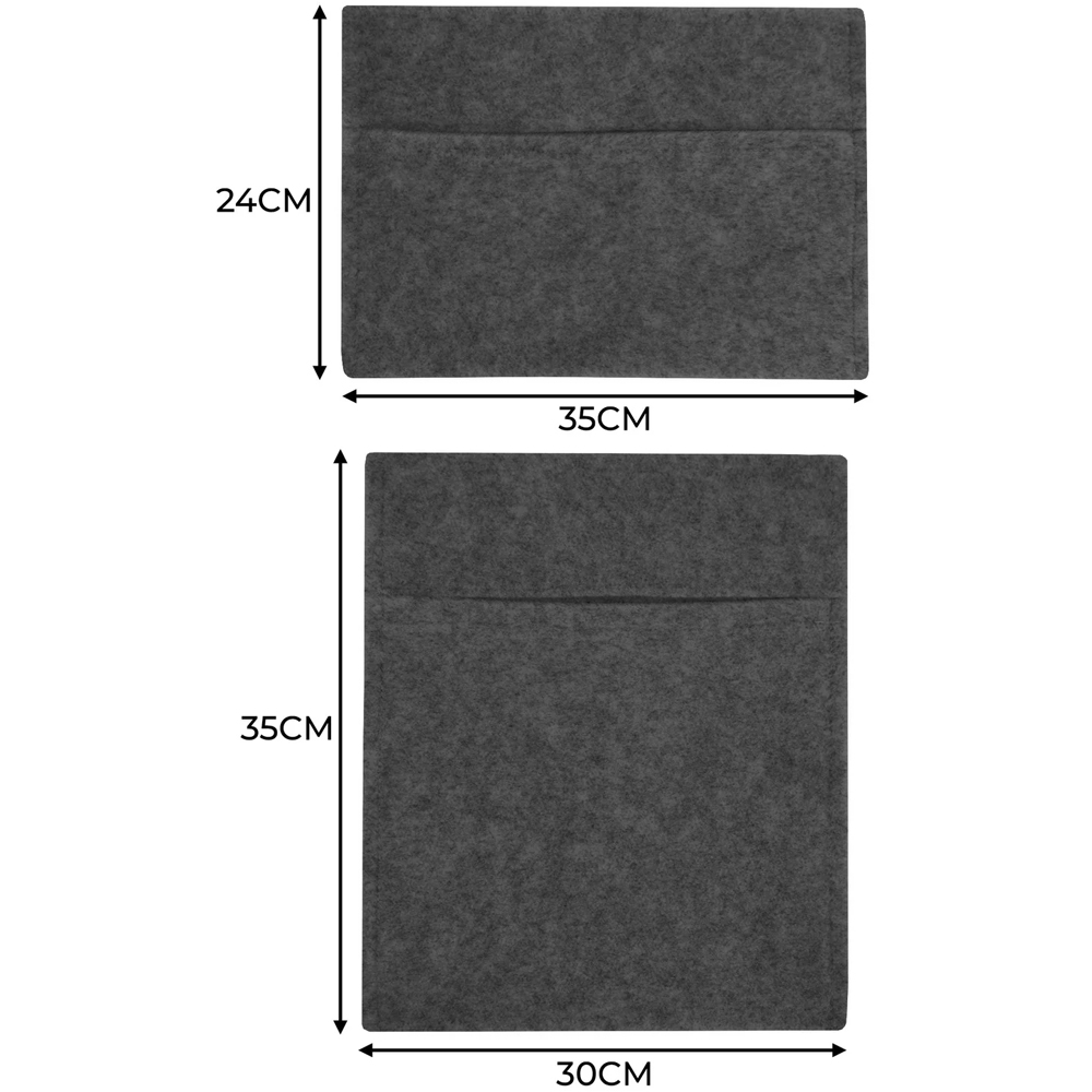 Monster Shop Anthracite Grey Van Carpet Lining and Storage Pouches Set Image 5
