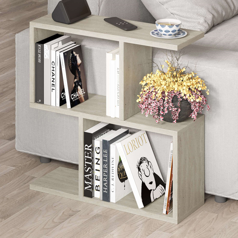 Decortie Homemania Light Stone Side End Table Image 1