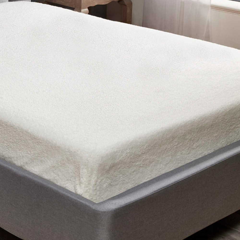 Rapport Home Teddy Single Cream Fitted Bed Sheet Image 4