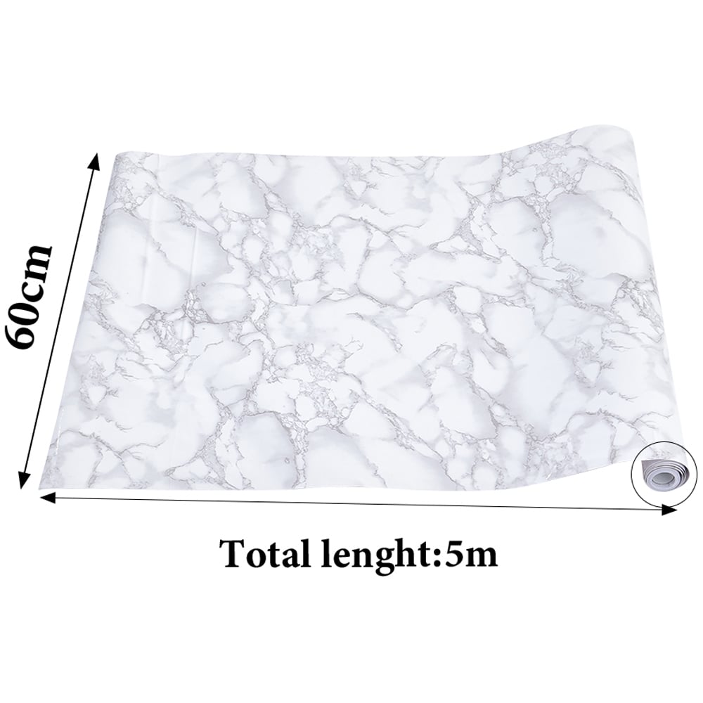 Living and Home White Wood Grain PVC Self Adhesive Flooring Image 8