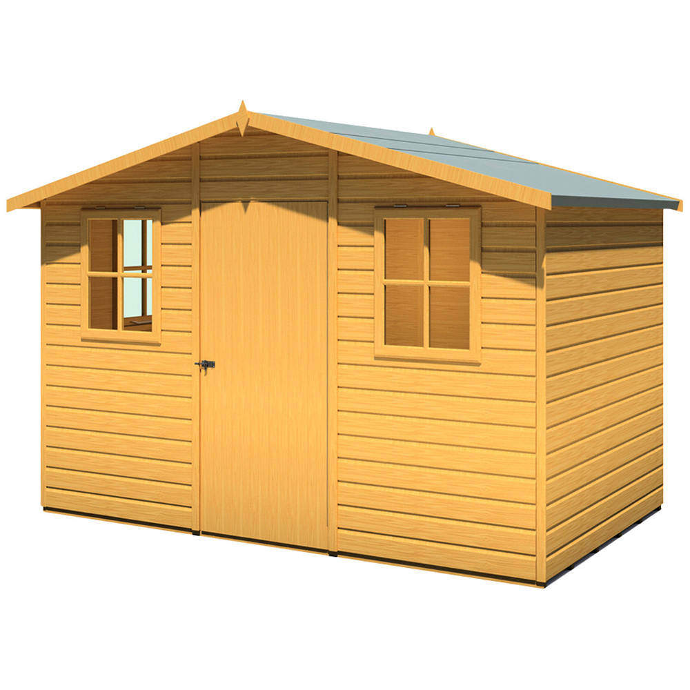 Shire Rothesay 10 x 6ft Shiplap Apex Garden Shed Image 2