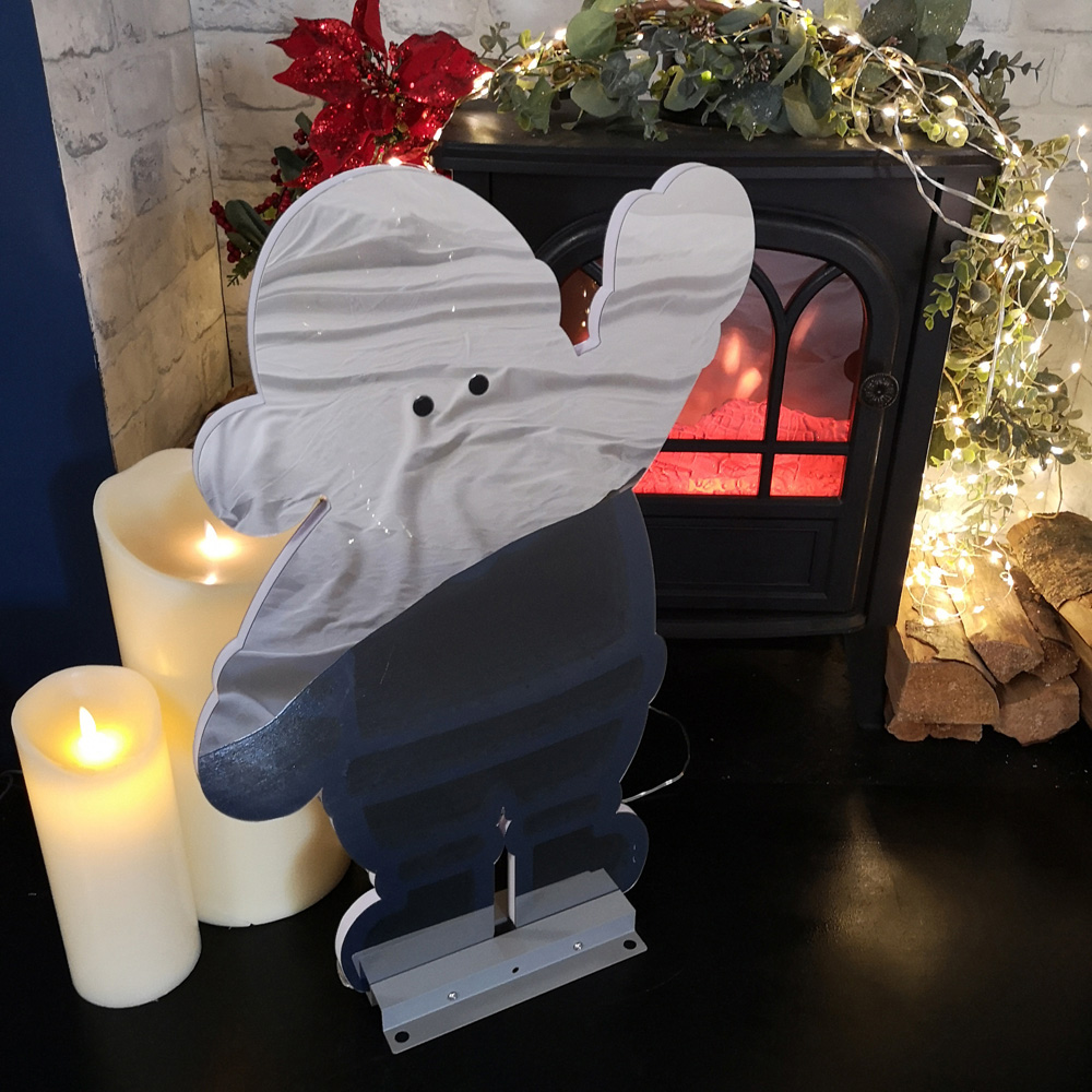 Samuel Alexander Multi Coloured LED Infinity Standing Santa Christmas Decoration 56cm Image 4