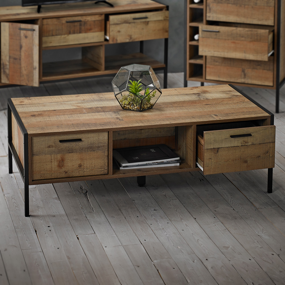 Hoxton Wood Effect Coffee Table Image 1