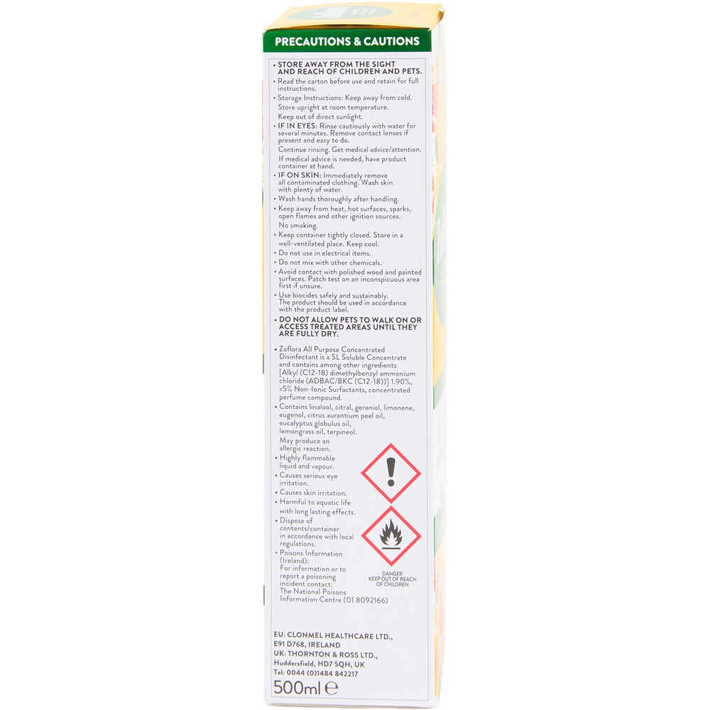 Zoflora All Purpose Concentrated Disinfectant Lemon Zing Image 4