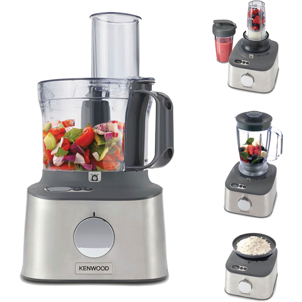 Kenwood MultiPro Compact+ KW0802 Stainless Steel 5-in-1 Food Processor Image 3