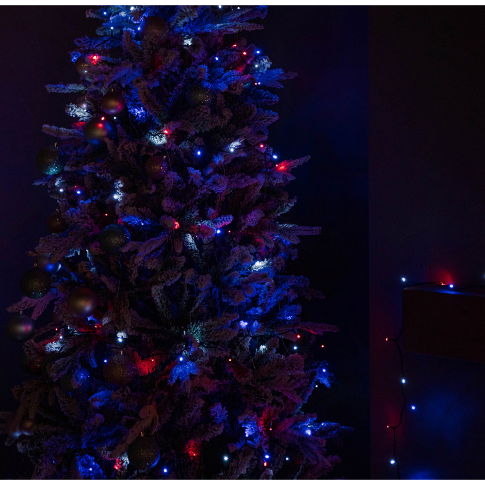 Samuel Alexander SupaBrights 200 Blue Red and White LED Multi-Function String Light 16m Image 5