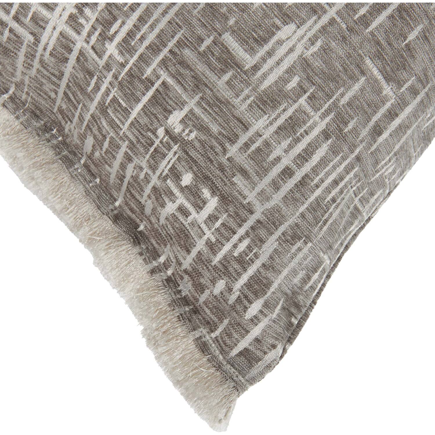 Beeston Chenille Cushion - Grey Image 4