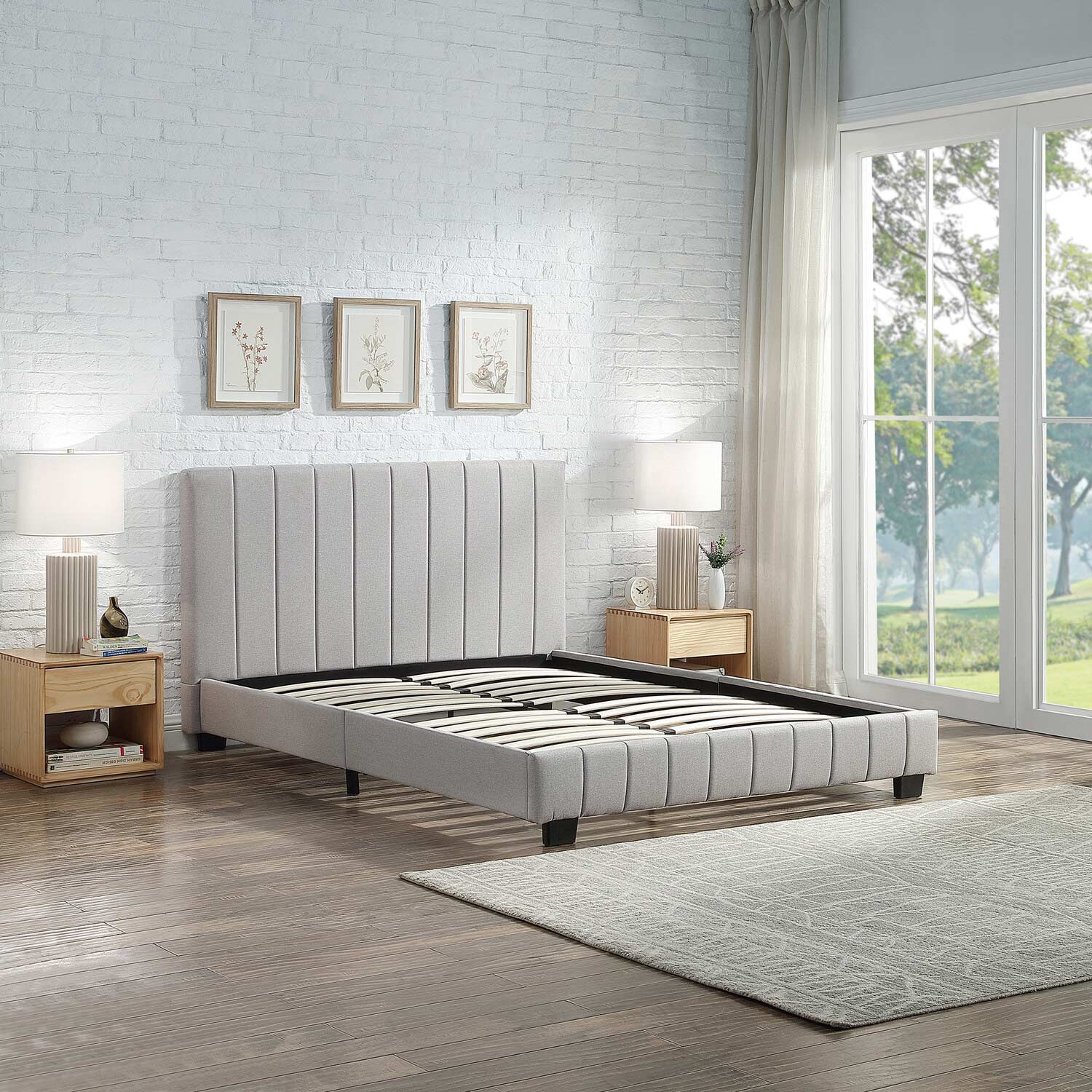 Parker Double Bed Grey Image 5