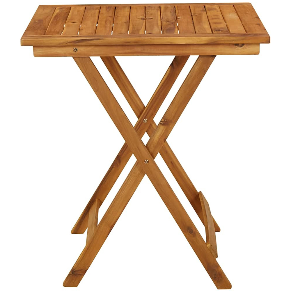 Walplus Natural Solid Acacia Wood Garden Table Image 4