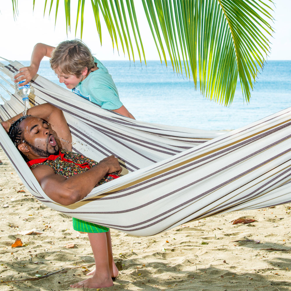 Amazonas Barbados Cappuccino Double Premium Traditional Cotton Garden Hammock Only Image 3