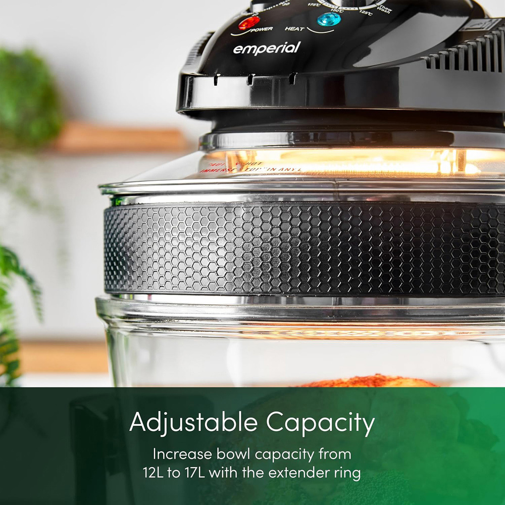 Emperial 17L Halogen Oven Cooker with Extender Ring and Accessories Image 4