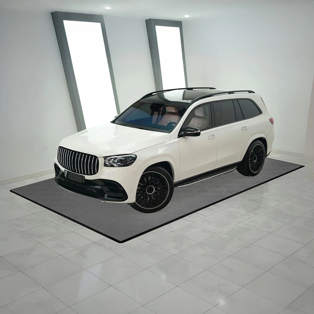 Monstershop 120 Grey Vented Garage Floor Tiles with Edges Image 2