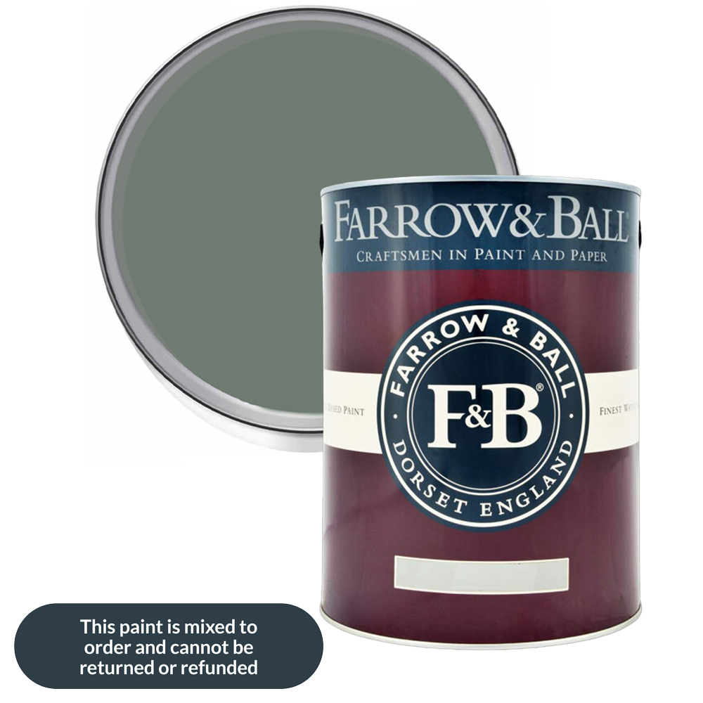 Farrow & Ball Green Smoke Exterior Masonry Paint 5L Image 1