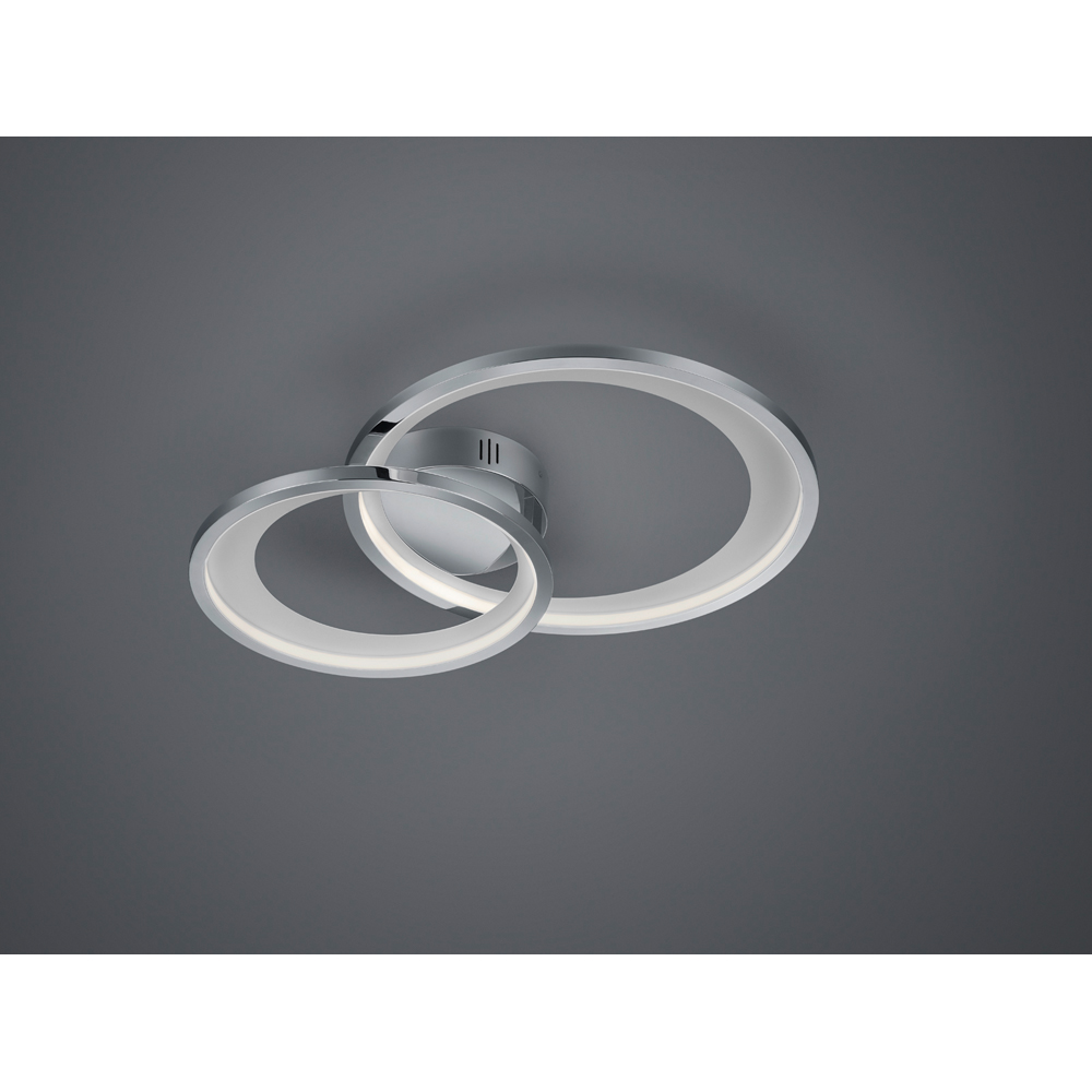 TRIO Granada Chrome Integrated LED Ceiling Light Image 3