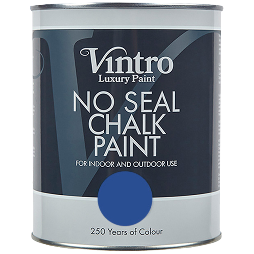 Vintro Paint Cobalt No Seal Chalk Paint 1L Image 2