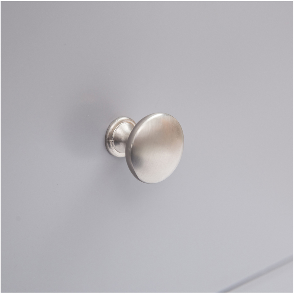 Cabinet Bits Biccari 4 Drawer Dark Grey Chrome Knob Chest of Drawers Image 7