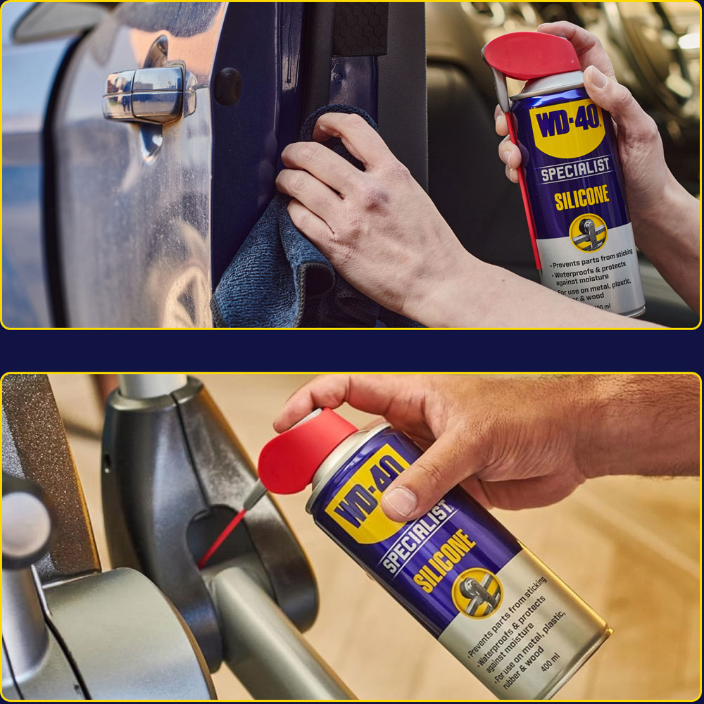 WD-40 Specialist Silicone Contact Cleaner Dry Lubricant Spray 400ml Bundle Image 4