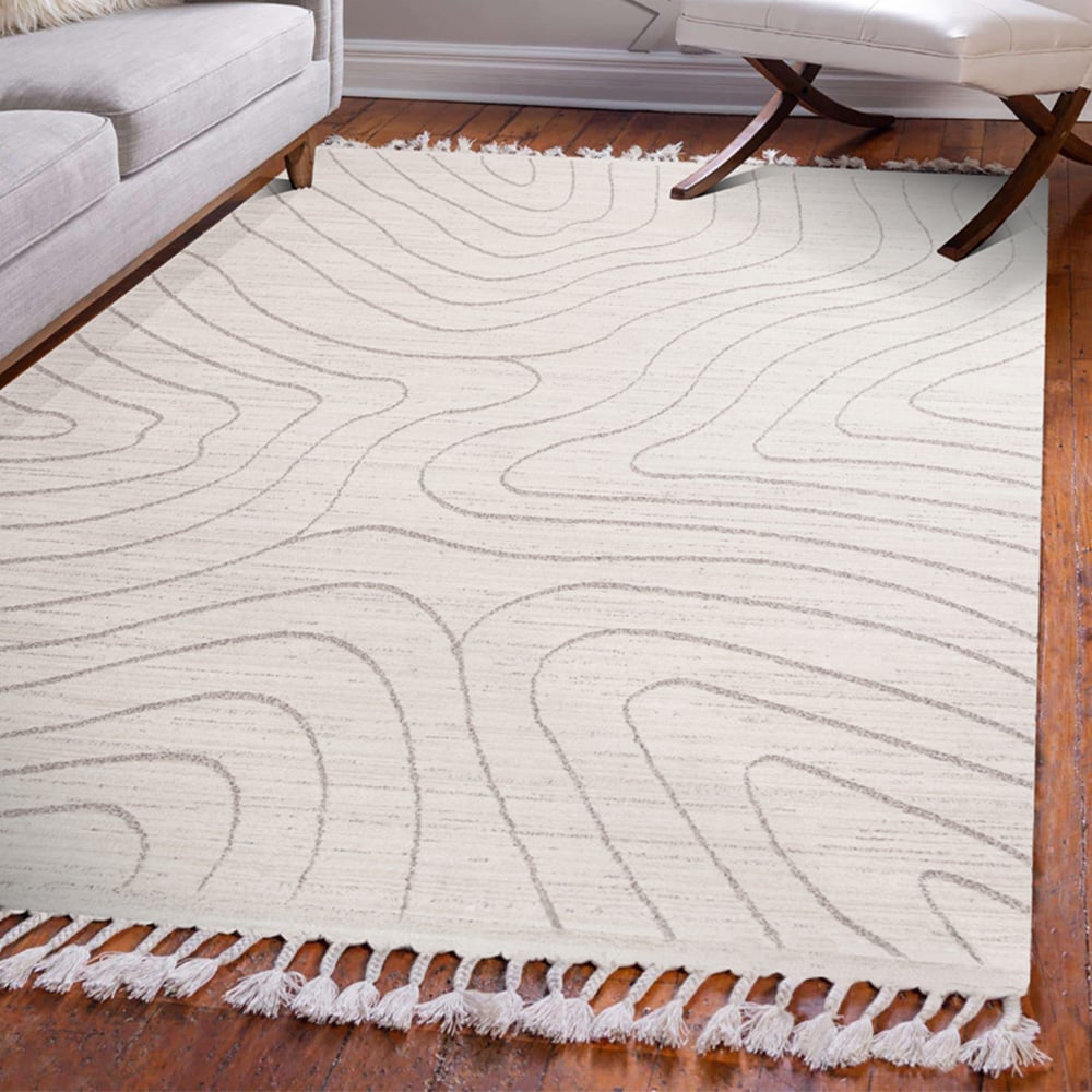 Esselle Home Arctic Contour Natural and Mink Rug 200 x 290cm Image 2