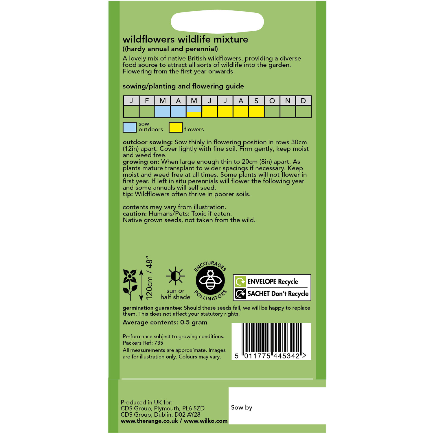 Wildlife Mix Wildflower Seeds Multicolour Image 2