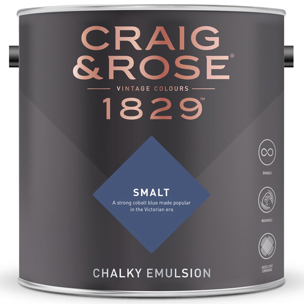 Craig & Rose Walls and Ceilings Smalt Chalky Emulsion Paint 5L Image 2