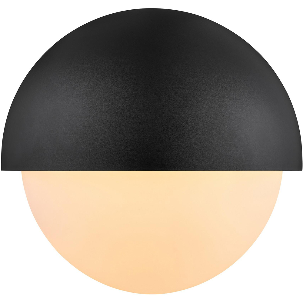 Nordlux Scorpius Black Round Outdoor Wall Light Image 3