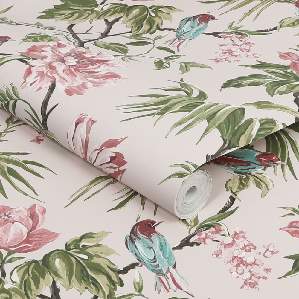 Next Birds & Blooms Mauve Wallpaper Image 2