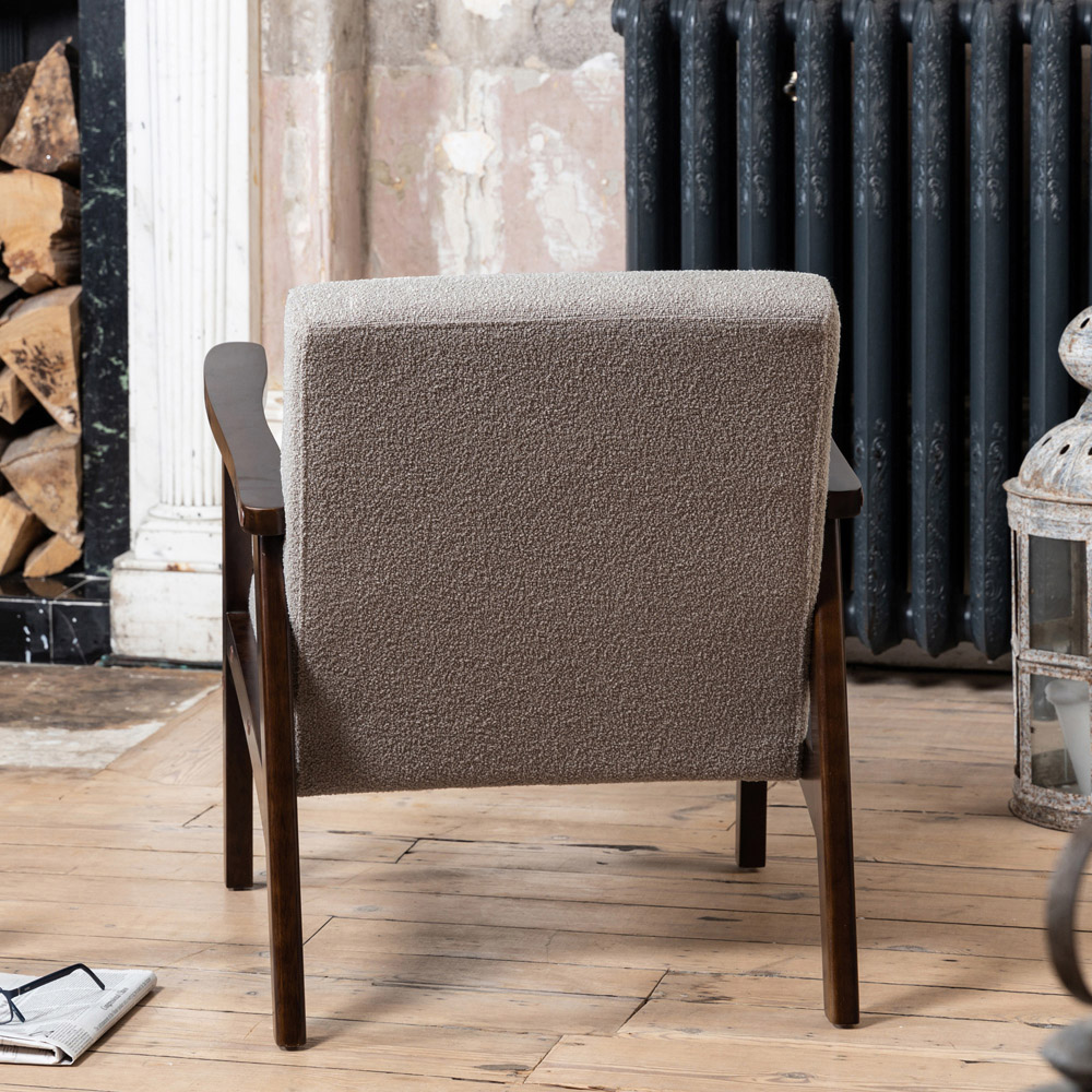 Artemis Home Hadley Light Grey Boucle Accent Chair Image 3