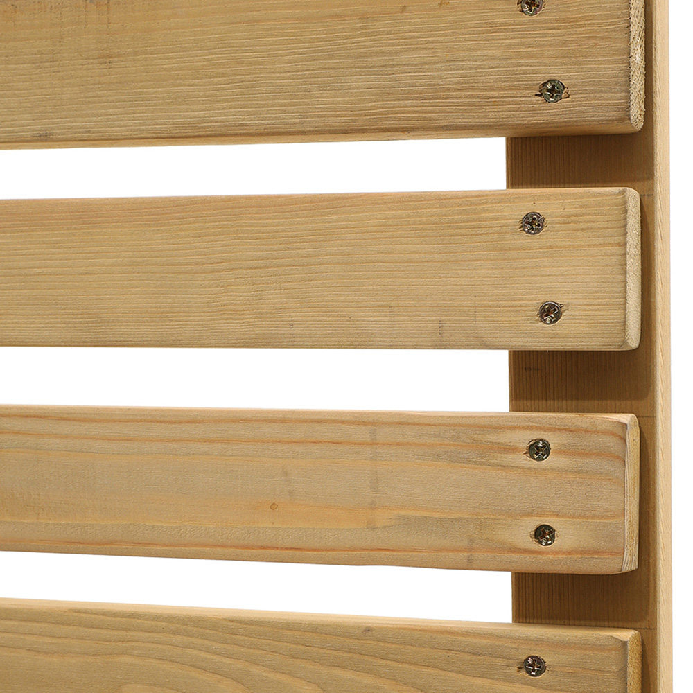 Living and Home 6 x 2ft Wooden Slatted Garden Fence Gate Image 4