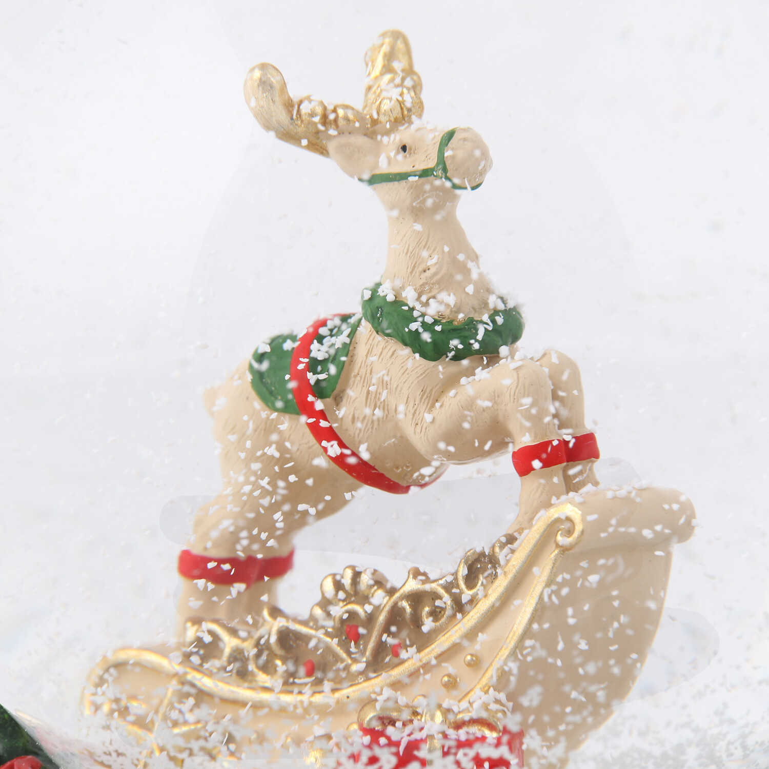 Rocking Horse Musical Snowglobe - Green Image 5