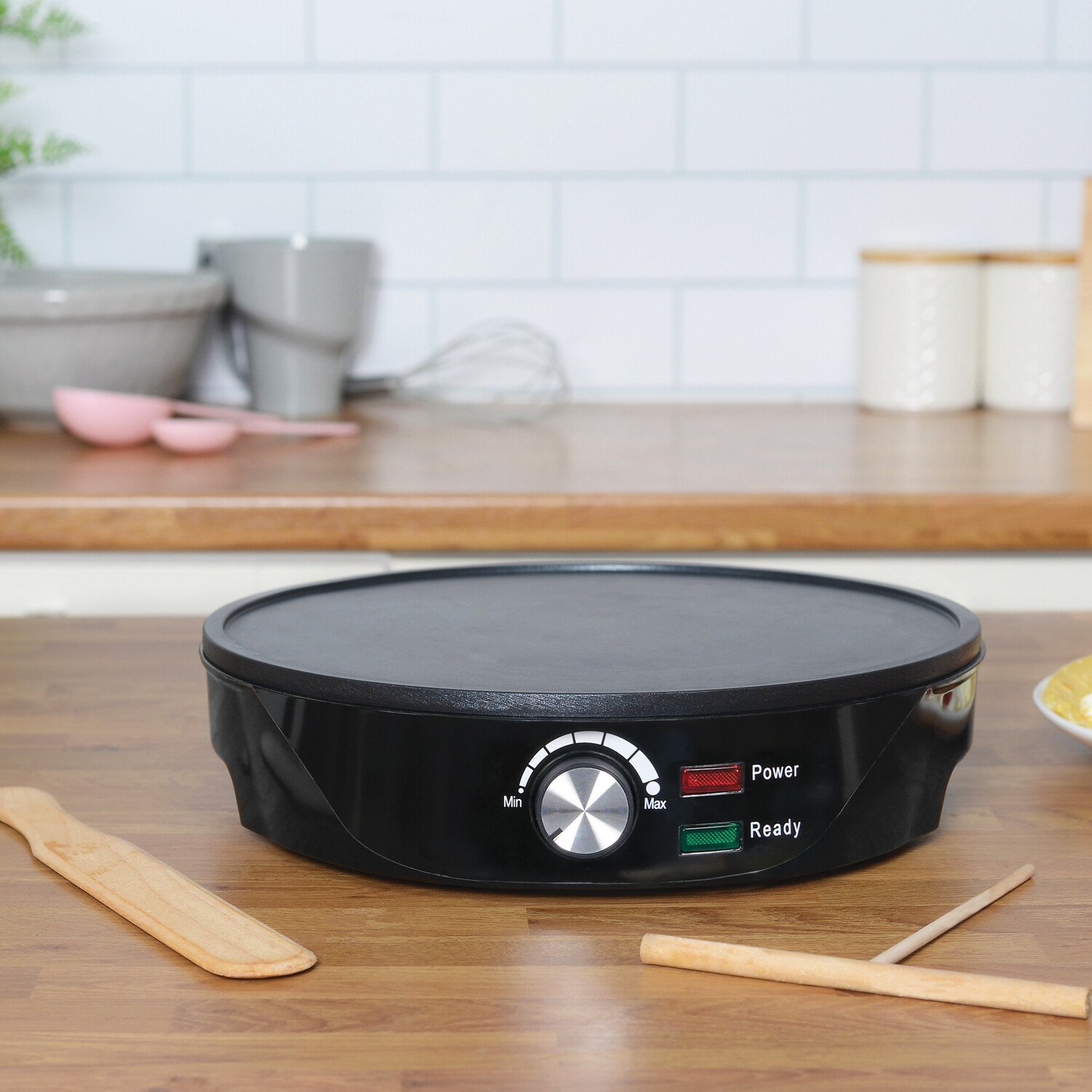 Non-Stick Crepe Maker Black Image 4