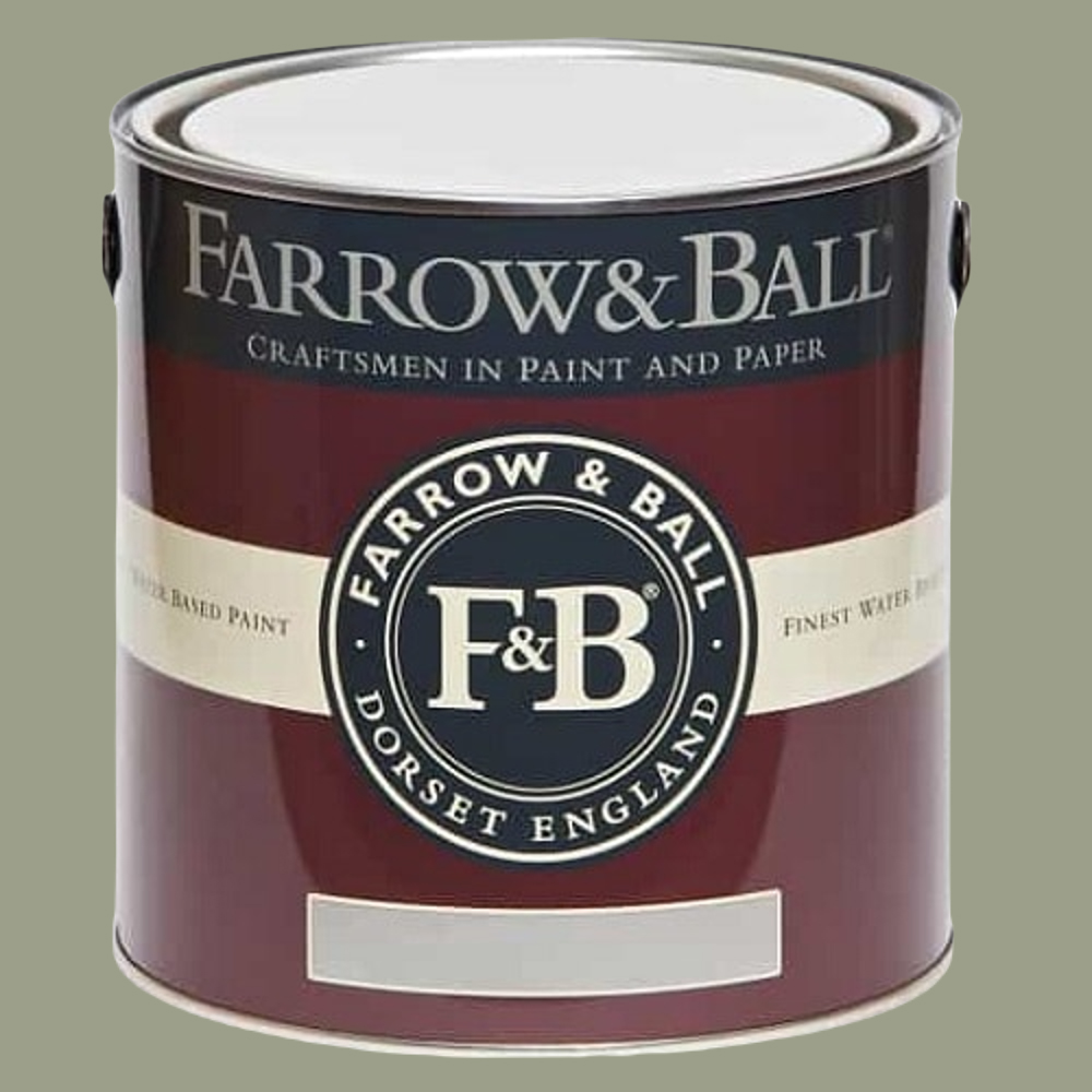 Farrow & Ball Interior Wood and Metal 19 Lichen Flat Eggshell Paint 2.5L Image 2