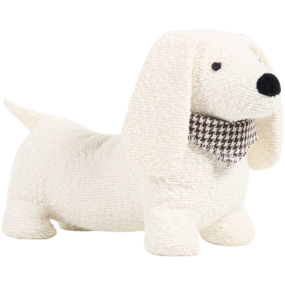 Boucle Dog Doorstop - White Image 2