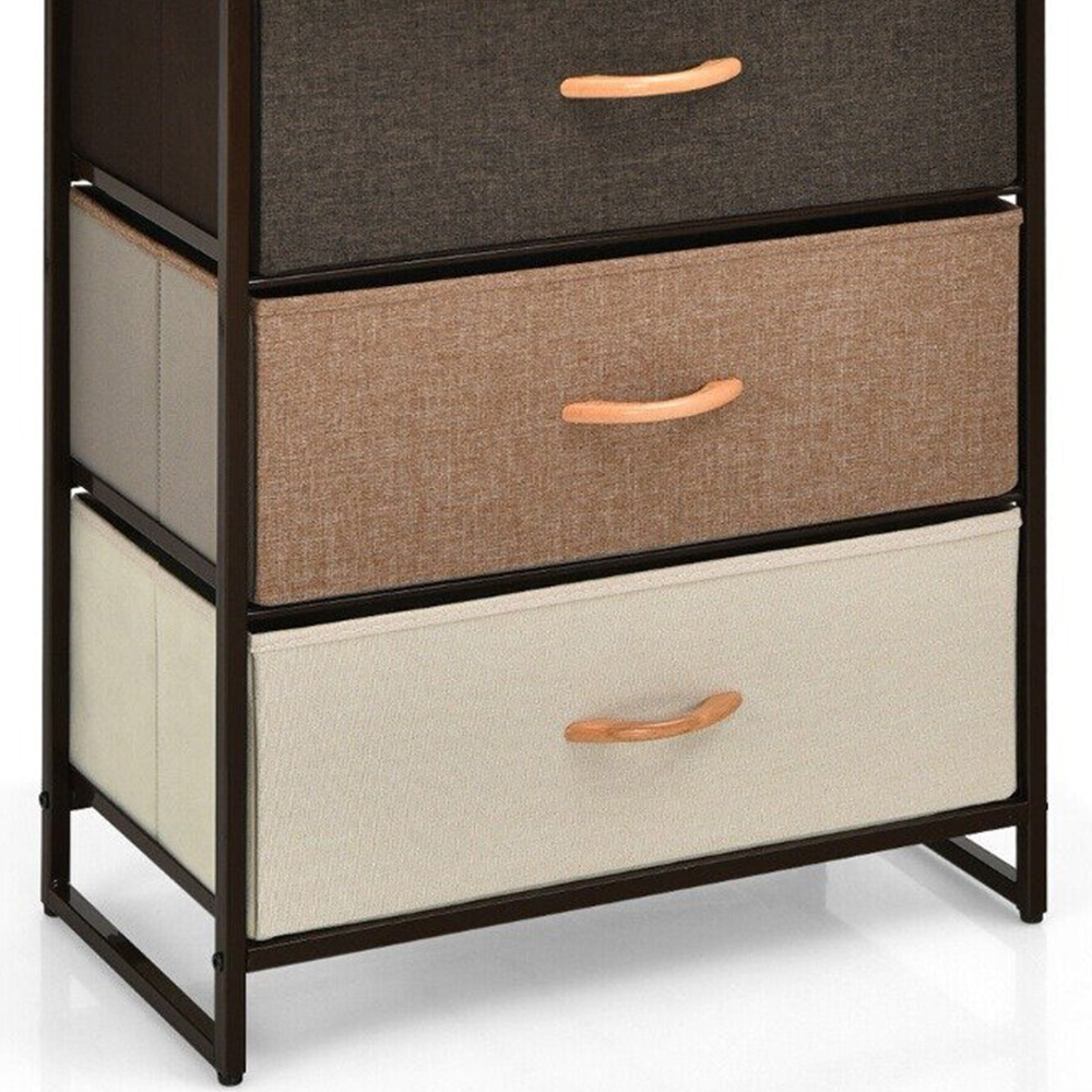Costway 5 Drawer Wooden Top Vertical Chest of Drawer | Homebase