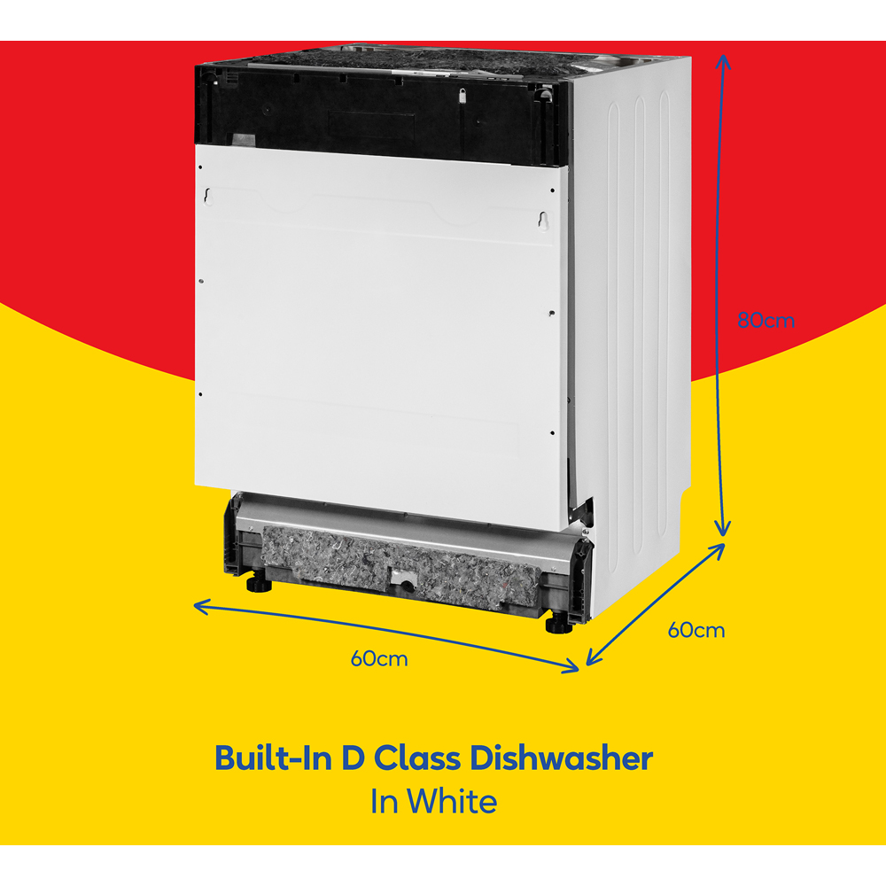 Russell Hobbs RH60BIDW01D2 Integrated Built-In Dishwasher with InfoLED Floor Display Image 9