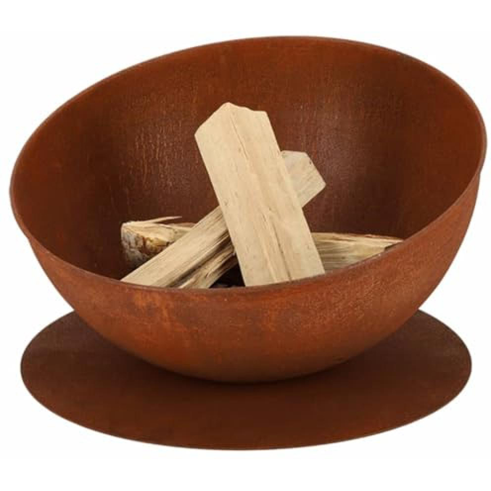 Fallen Fruits Rust Sloping on Disc Fire Bowl Image 2