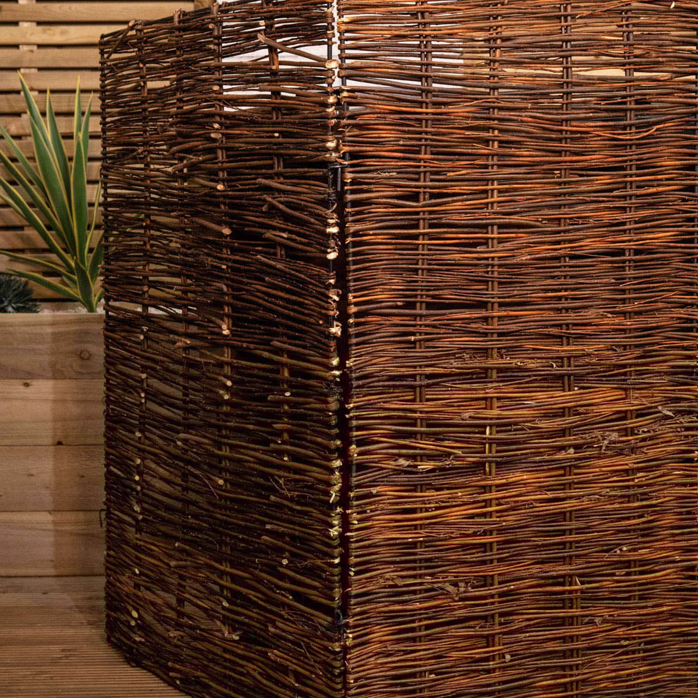 Samuel Alexander 116 x 61cm Single Willow Wheelie Bin Screen Image 5
