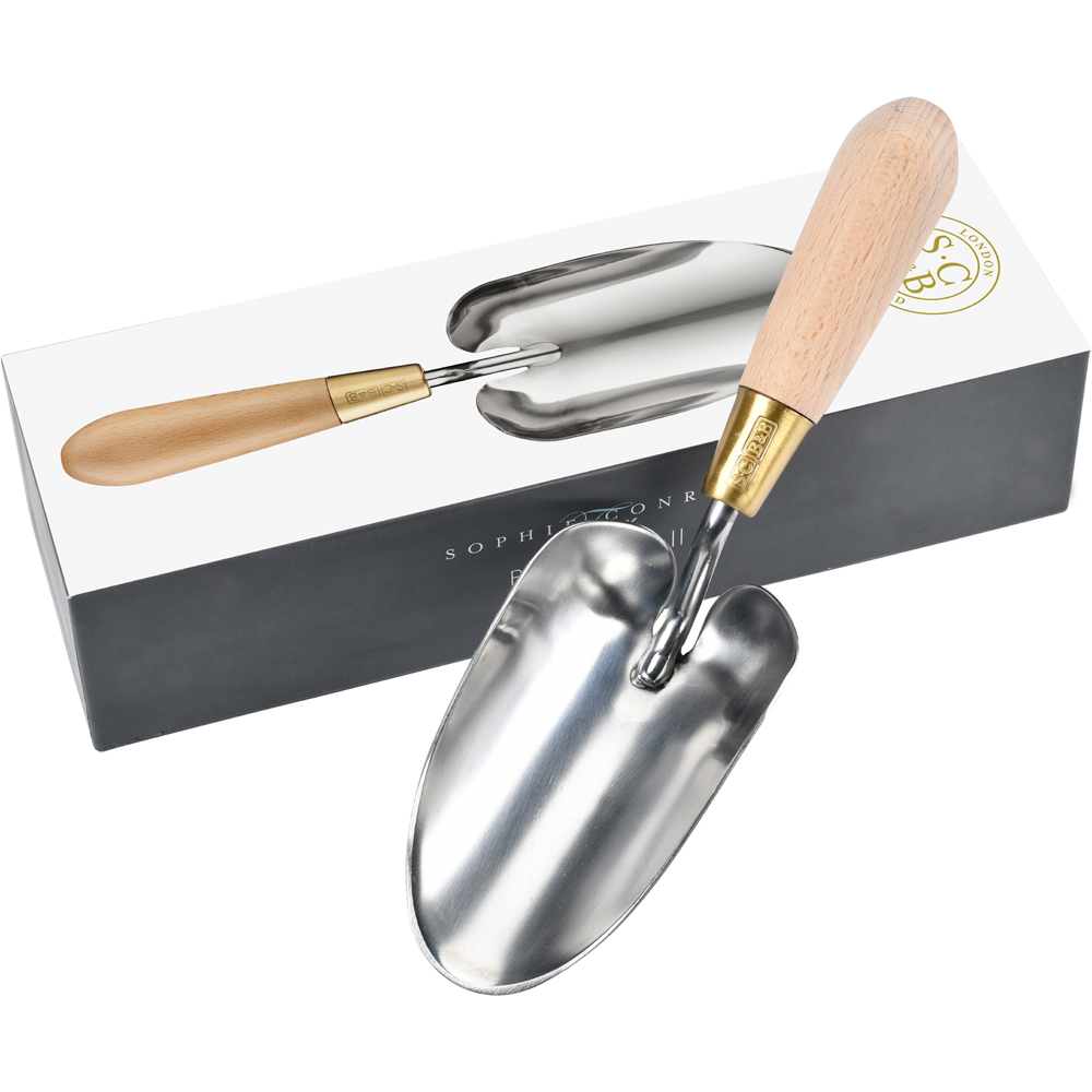 Sophie Conran Stainless Steel Garden Trowel with Beech Wood Handle in Gift Box Image 4