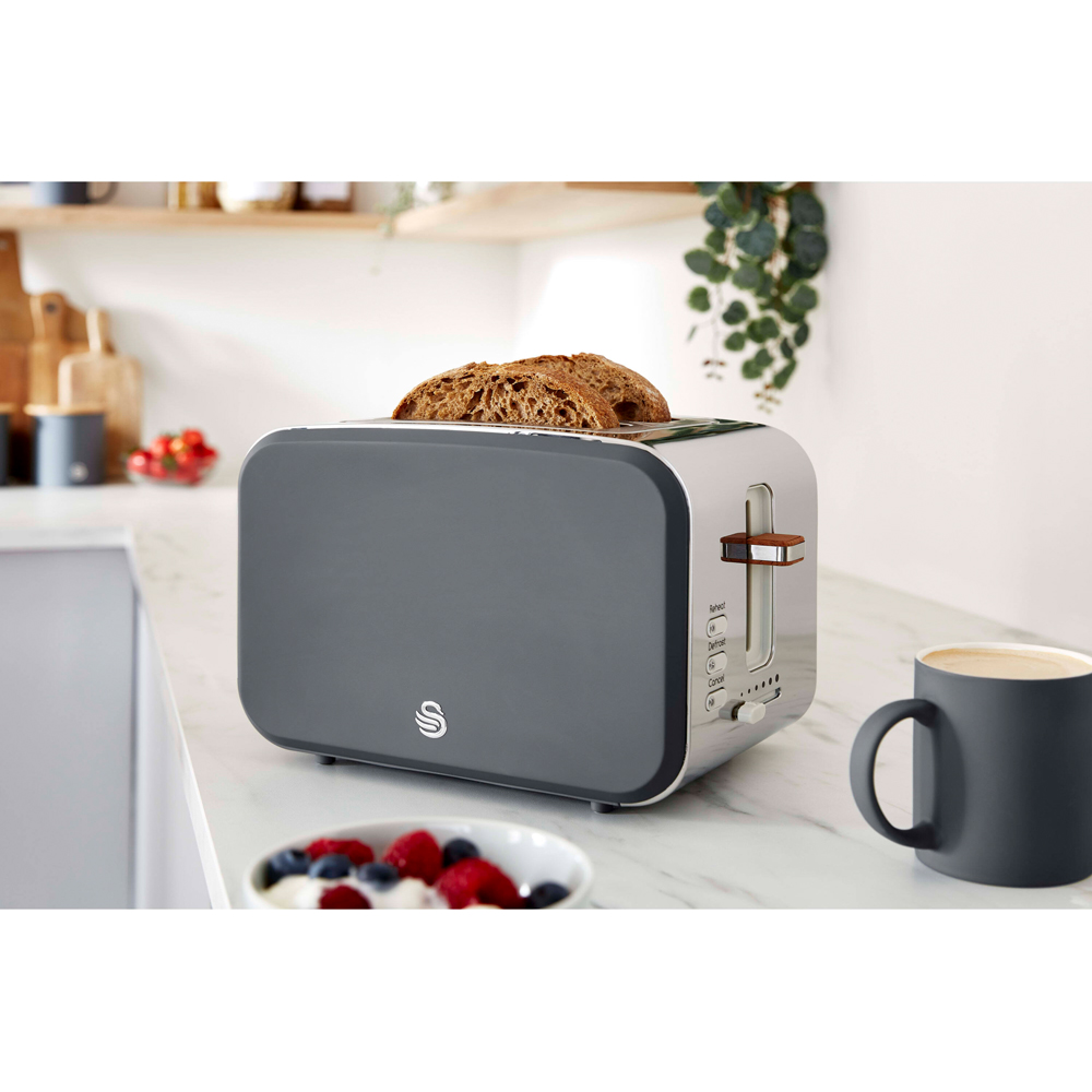 Swan Nordic EEJB144 Grey 2 Slice Toaster 1.7L Kettle and 20L Microwave Bundle Image 2