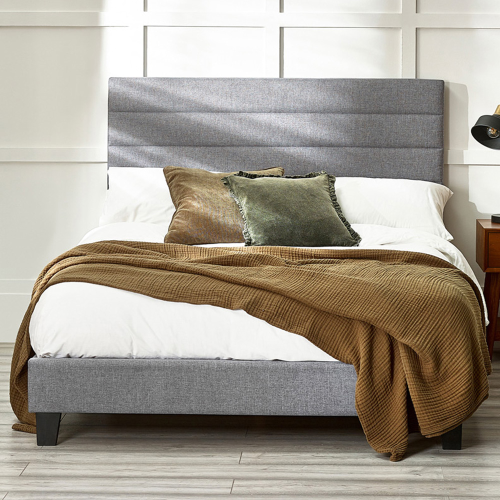 Julian Bowen Merida King Size Grey Bed Frame Image 1