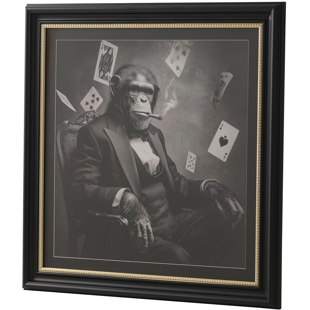 Monkey Business Monochrome Framed Art Image 9