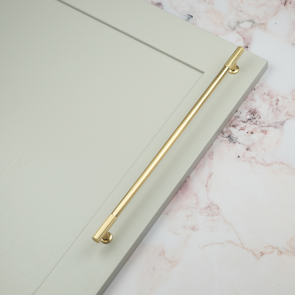 Handle & Home Brass Textured T-Bar Handle 320mm Image 2
