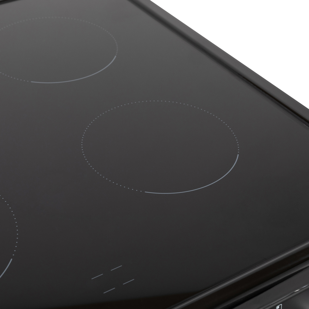 Willow Appliances W60CCBLK Black Single Cavity 68L Oven Electric Cooker with 4 Ceramic Hob Image 4