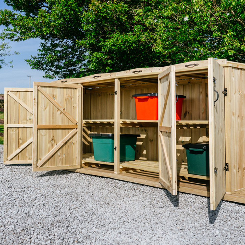 The Garden Village Chatburn 8 Recycle Box Storage shed Image 7